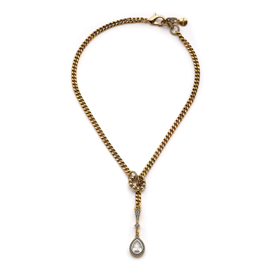 A Drop Of Chic Zirkon Damla Zincir Kolye - (1)