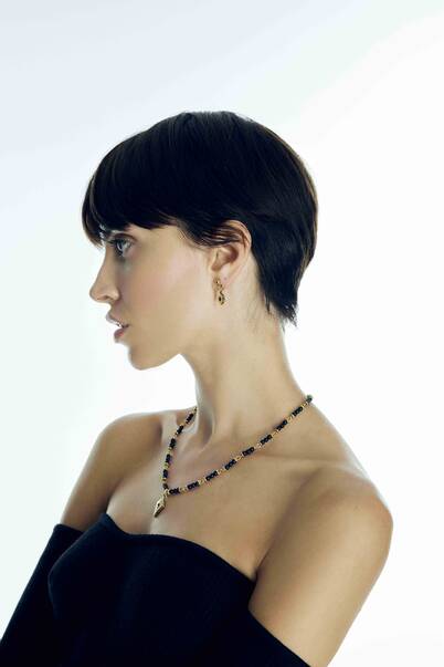 Aisling Oniks Doğal Taş Charm Kolye - 3