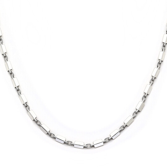 Ala Silver Plated Chain Necklace - (1)