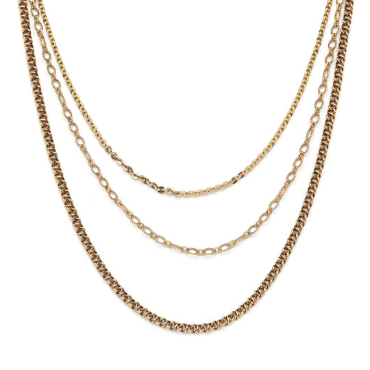 All Time Gold Plated Chain Necklace - (1)