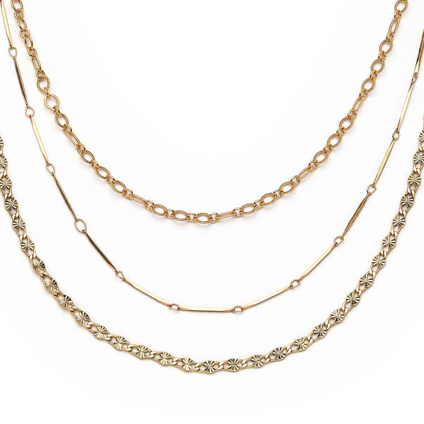 All Time Gold Plated Chain Necklace - 2