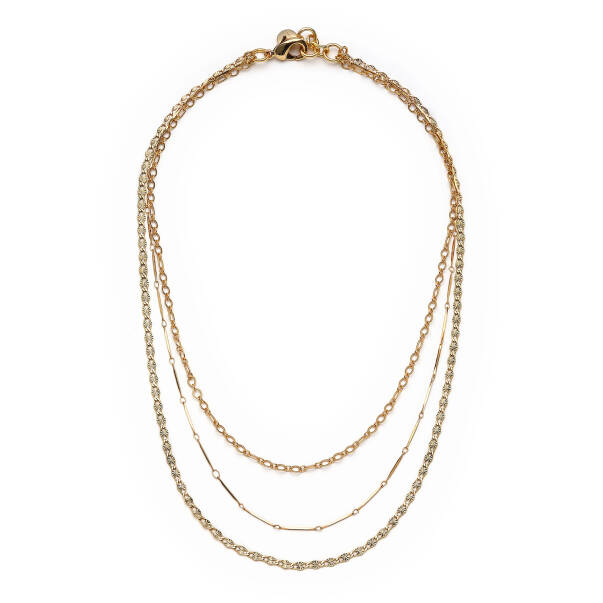 All Time Altın Kaplama Zincir Kolye - 1