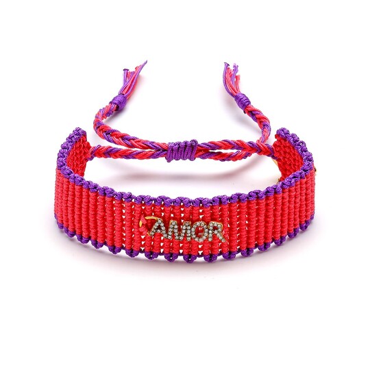 AMOR MACRAME BRACELET