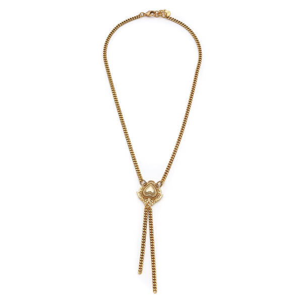 Amoue Heart Charm Gold Plated Chain Necklace - 1