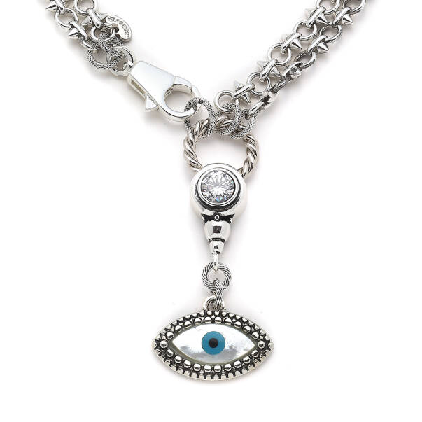 Artemis Silver Plated Eye Necklace - 2