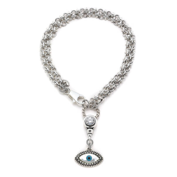 Artemis Silver Plated Eye Necklace - 1