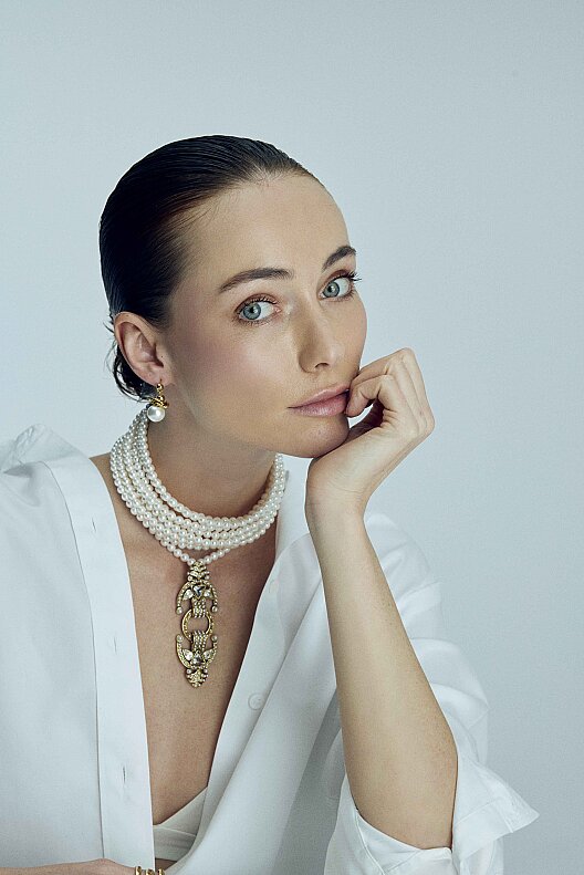 Audrey Abiye İnci Kolye - 