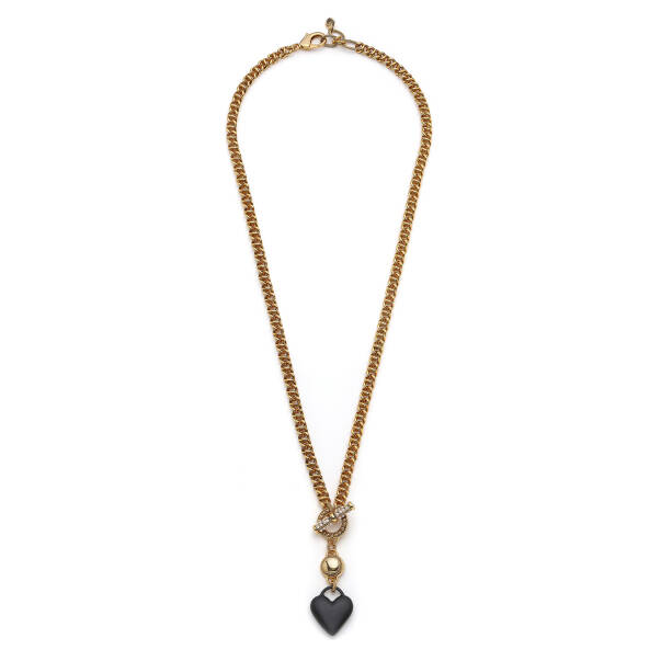 Auralyn Heart Charm Gold Plated Chain Necklace - 1