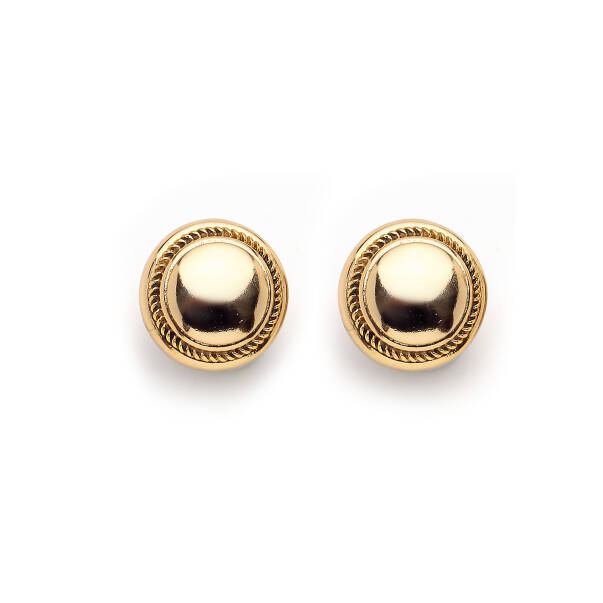 Aureon Gold Plated Pinned Earrings - 1