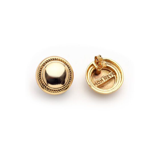 Aureon Gold Plated Pinned Earrings - (1)