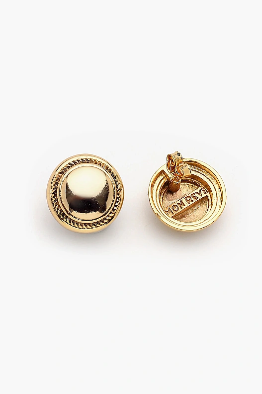 Aureon Gold Plated Pinned Earrings - (1)