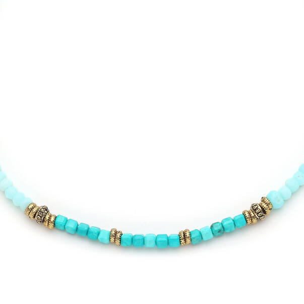 Azure Echo Turquoise Natural Stone Necklace - 2