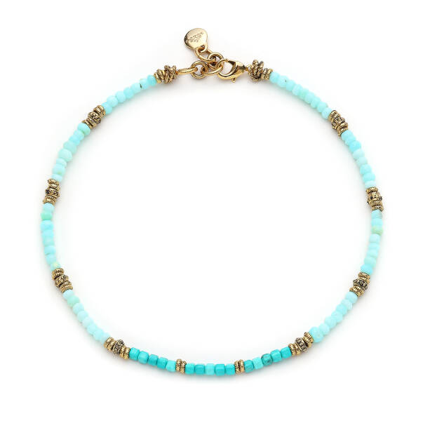 Azure Echo Turquoise Natural Stone Necklace - 1