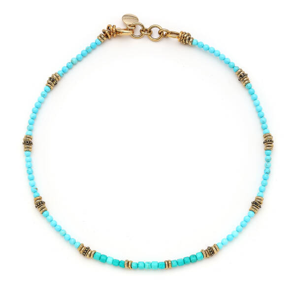 Azure Echo Turquoise Natural Stone Necklace - 1