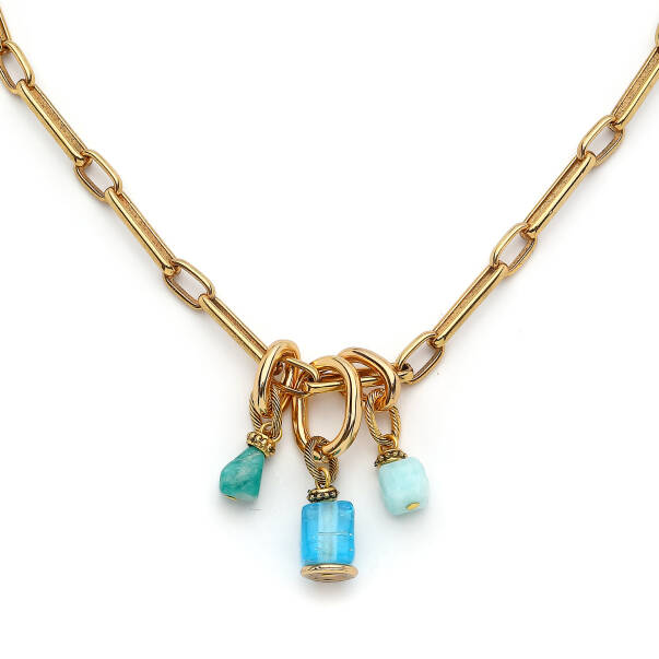 Azurea Gold Plated Chain Necklace - 3