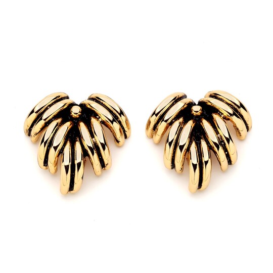 Banana Gold Plated Clip-On Earrings - (1)