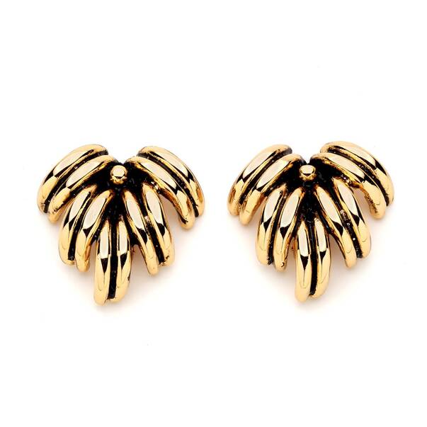 Banana Gold Plated Clip-On Earrings - 2