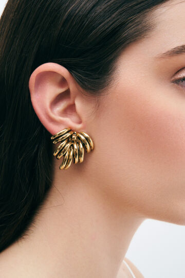 Banana Gold Plated Clip-On Earrings 
