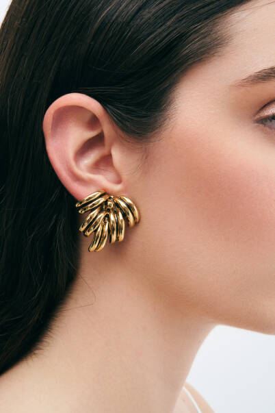 Banana Gold Plated Clip-On Earrings - 1
