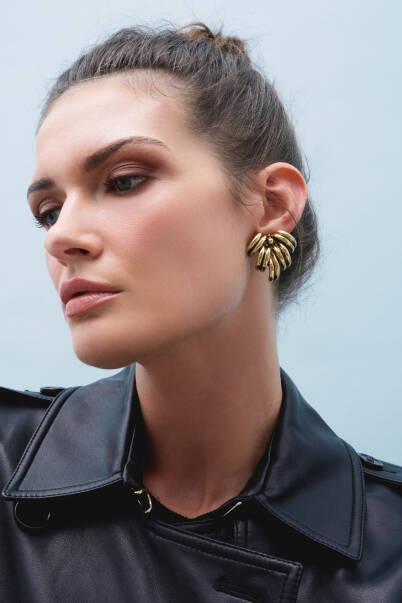 Banana Gold Plated Clip-On Earrings - 4