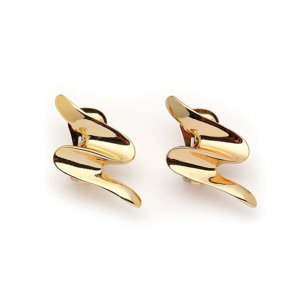 Belta Gold Plated Clip-On Earrings - 1