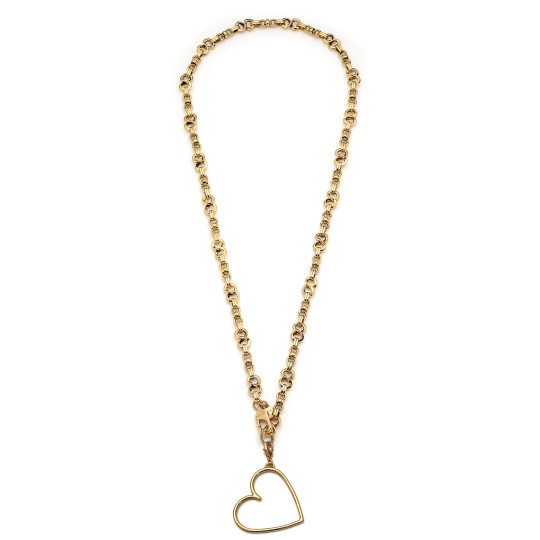 Berequet Gold Plated Para Charm Chain Necklace - 