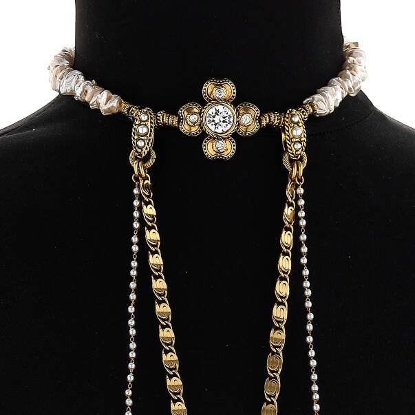 Binded With Love Gold Plated Chain Body Chain - 3