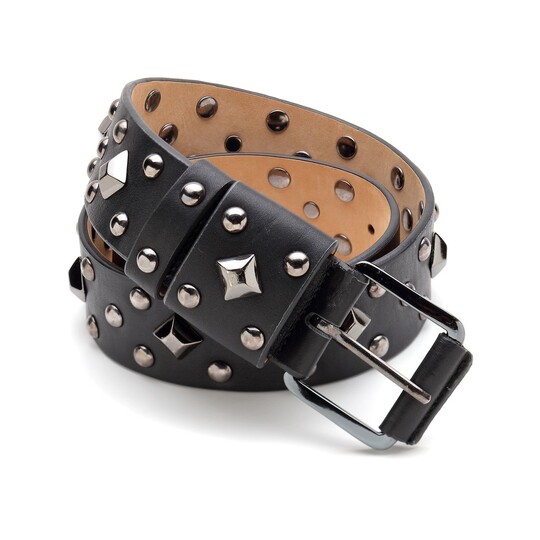 Siyah Deri Kemer - (1)