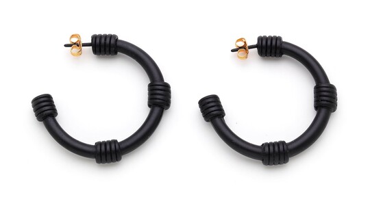 BLACKIE HOOP EARRING