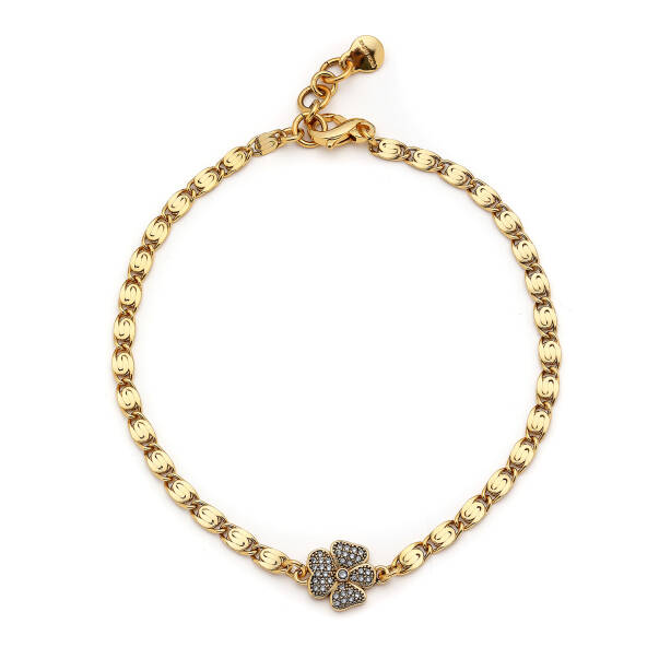 Blessed Choker Gold Plated Clover Zircon Chain Necklace - 2