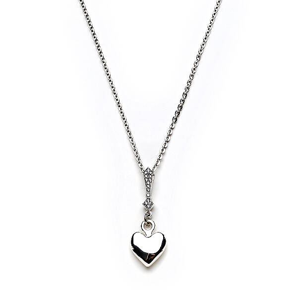 Blink Kalp Charm Gümüş Kaplama Zincir Kolye - 3