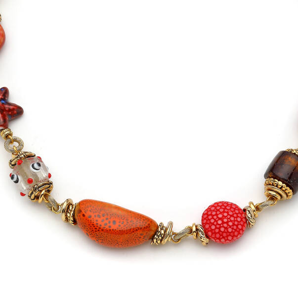 Bloom Gold Plated Glass Bead Necklace - 2