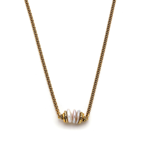 Bonded Gold Plated Chain Necklace - 3