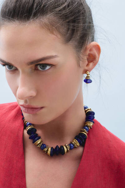 Born Of Stone Glass Bead Necklace - 3