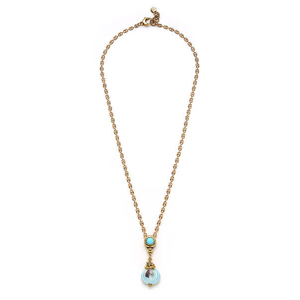 Calista Gold Plated Chain Necklace - 1