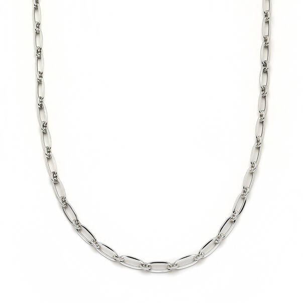 Calm Silver Plated Chain Necklace - 3