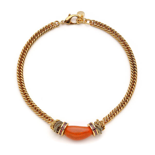 Calyx Gold Plated Chain Necklace - 1