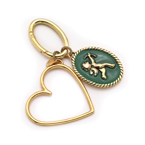 Eros Love Kalp ,Eros Charm Altın Kaplama Çanta Aksesuarı - 1