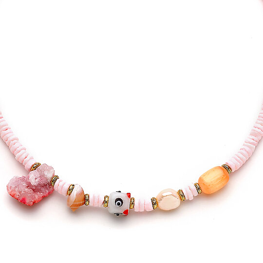Capri Natural Stone Necklace - (1)