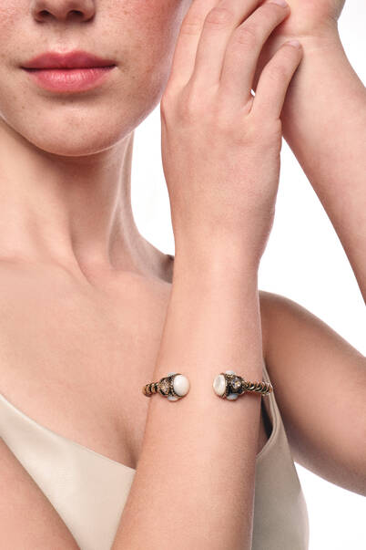 Castor Gold Plated Cuff Bracelet - 3