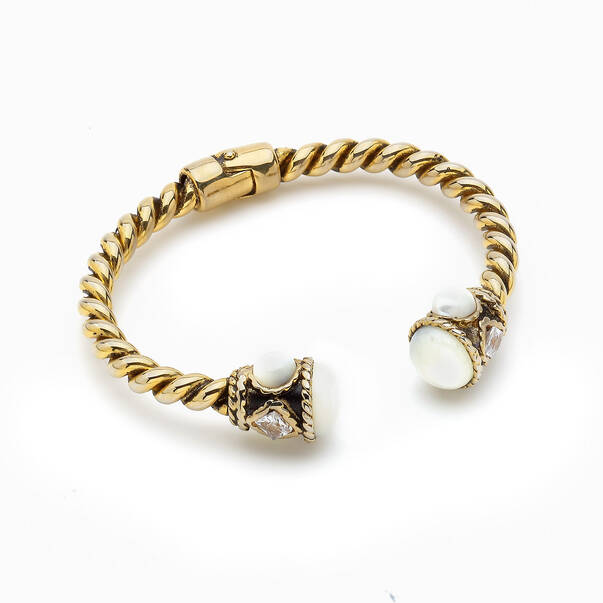 Castor Gold Plated Cuff Bracelet - 1