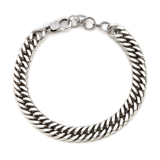 Caytra Gümüş Kaplama Kalın Zincir Kolye - 