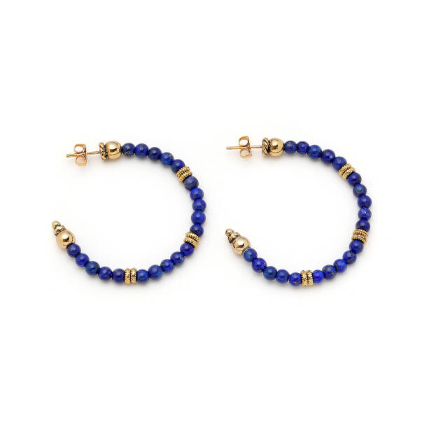 Celestial Hoop Lapis İğneli Halka Küpe - 1