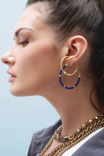 Celestial Hoop Pinned Earrings - (1)