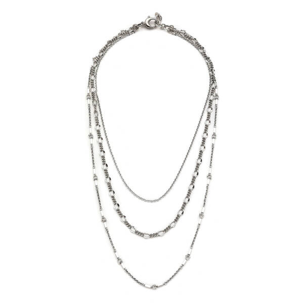 Chains Silver Plated Necklace - 1