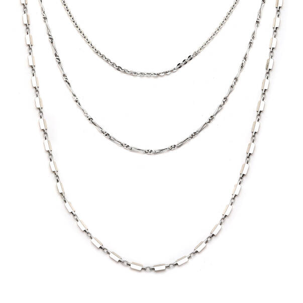 Chains Silver Plated Necklace - 1