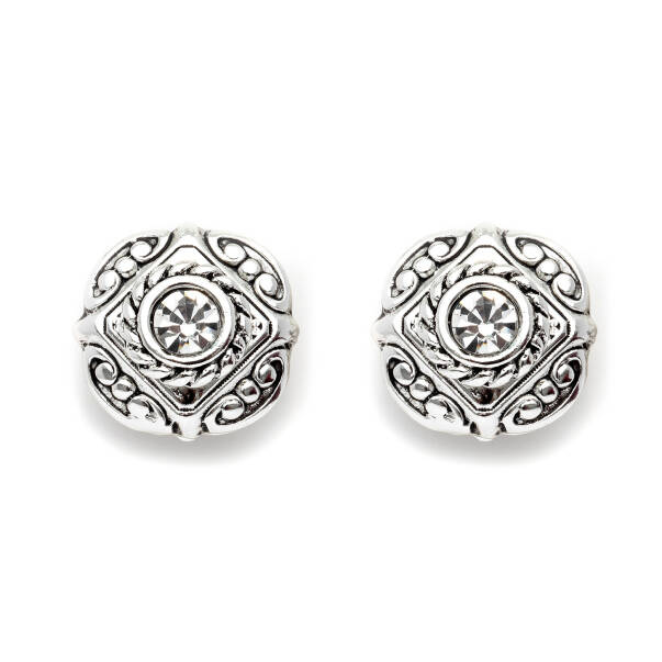 Charmed Gümüş Kaplama Klipsli Küpe - 1