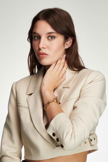 Chic Smart Altın Kaplama Zirkon Bilezik - (1)