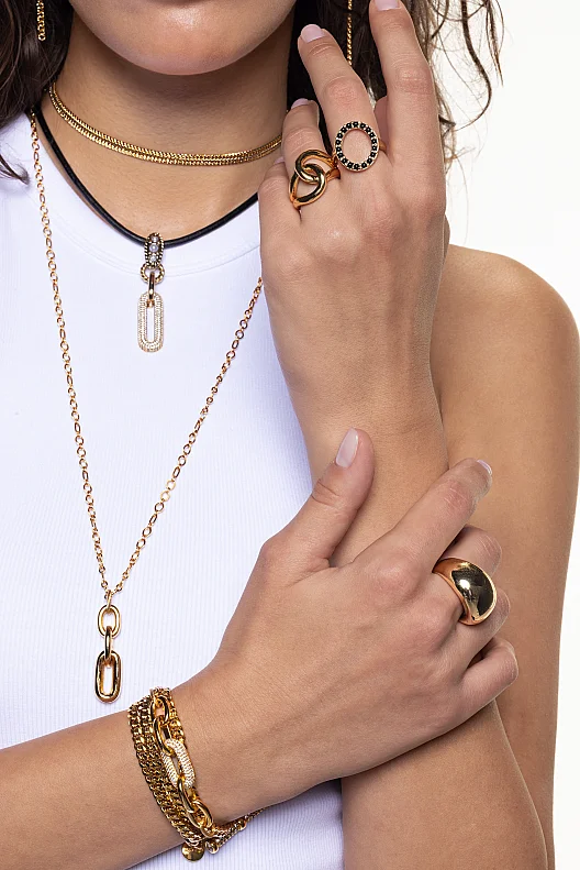 Chris Gold Plated Ring - (1)
