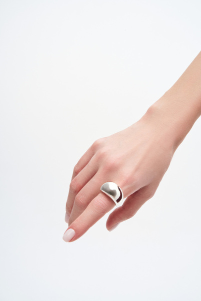 Chris Silver Plated Ring - 2